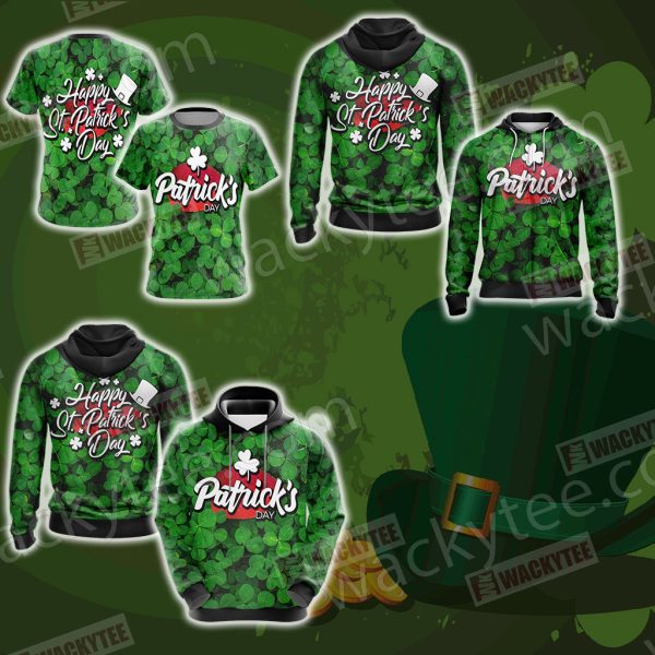 Saint Patricks Day Typography 3D Hoodie