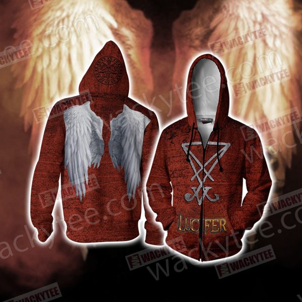 Lucifer Unisex Zip Up Hoodie Jacket