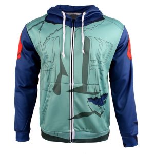 Naruto Hatake Kakashi Cosplay Zip Up Hoodie Jacket