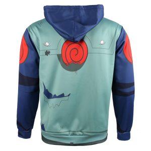 Naruto Hatake Kakashi Cosplay Zip Up Hoodie Jacket