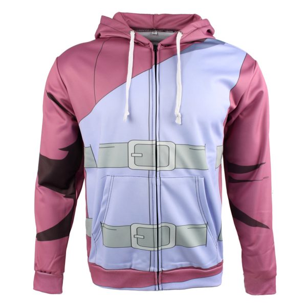 Naruto Gaara Cosplay Zip Up Hoodie Jacket