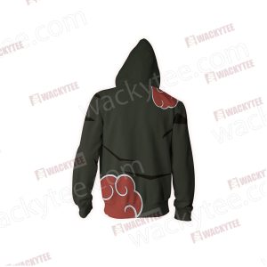 Naruto Akatsuki Cloak Cosplay Zip Up Hoodie Jacket