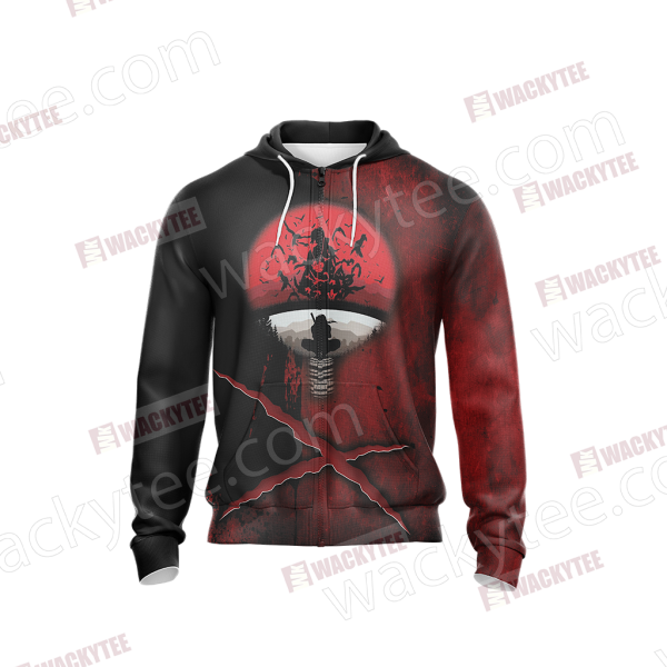 Naruto - Uchiha Clan New Unisex Zip Up Hoodie Jacket