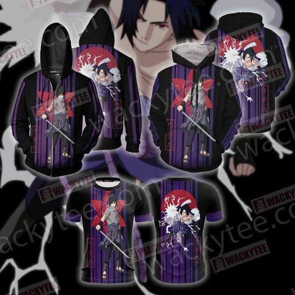 Naruto - Uchiha Sasuke Unisex 3D Hoodie