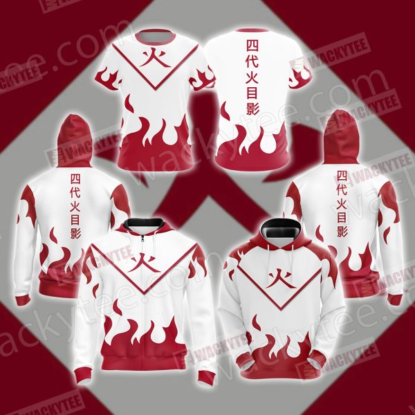 Naruto - Hokage New Unisex 3D Hoodie