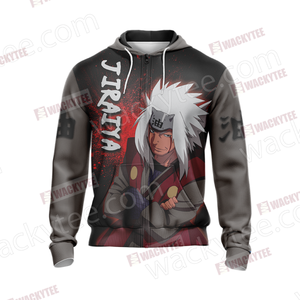 Naruto -  Jiraiya New Unisex Zip Up Hoodie Jacket