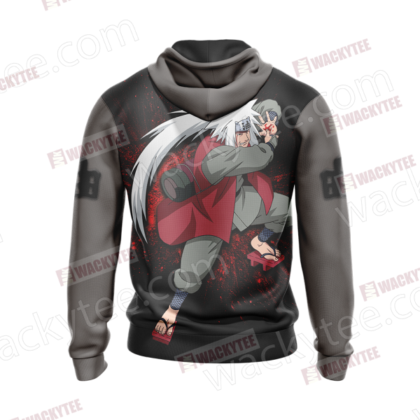 Naruto -  Jiraiya New Unisex Zip Up Hoodie Jacket