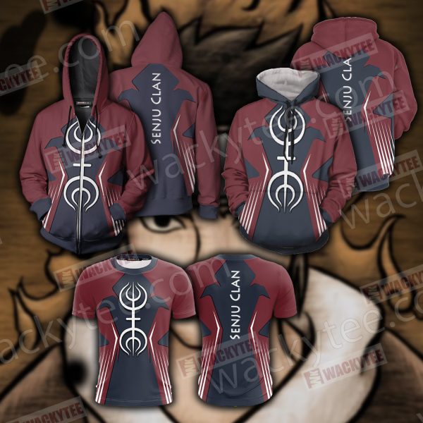 Naruto -  Senju Clan Unisex Zip Up Hoodie Jacket