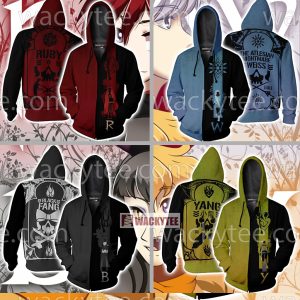 RWBY Black Fang Zip Up Hoodie