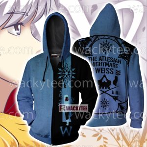 RWBY Weiss The Atlesian Knightmare Symbol Zip Up Hoodie