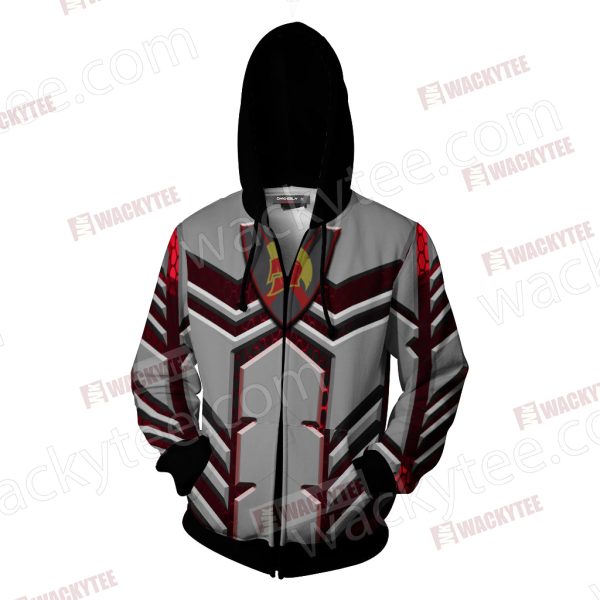 zipped hoodie front wacky