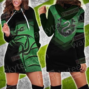 Hogwarts Castle Harry Potter - Cunning Like A Slytherin Wacky Style 3D Hoodie Dress