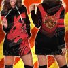 Hogwarts Castle Harry Potter - Brave Like A Gryffindor Wacky Style 3D Hoodie Dress