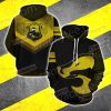 Hogwarts Castle Harry Potter - Loyal Like A Hufflepuff Wacky Style 3D Hoodie