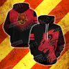 Hogwarts Castle Harry Potter - Brave Like A Gryffindor Wacky Style 3D Hoodie