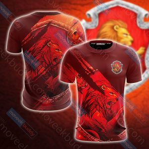 Harry Potter - Brave Like A Gryffindor Wacky Style Unisex 3D T-shirt