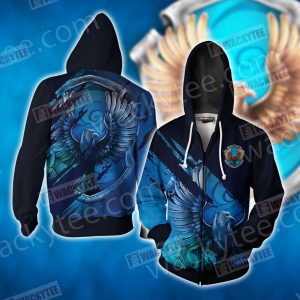 Harry Potter - Wise Like A Ravenclaw Wacky Style Zip Up Hoodie