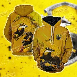 Harry Potter - Loyal Like A Hufflepuff Wacky Style 3D Hoodie