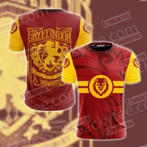 Harry Potter Brave Like A Gryffindor Wacky Style Unisex 3D T-shirt