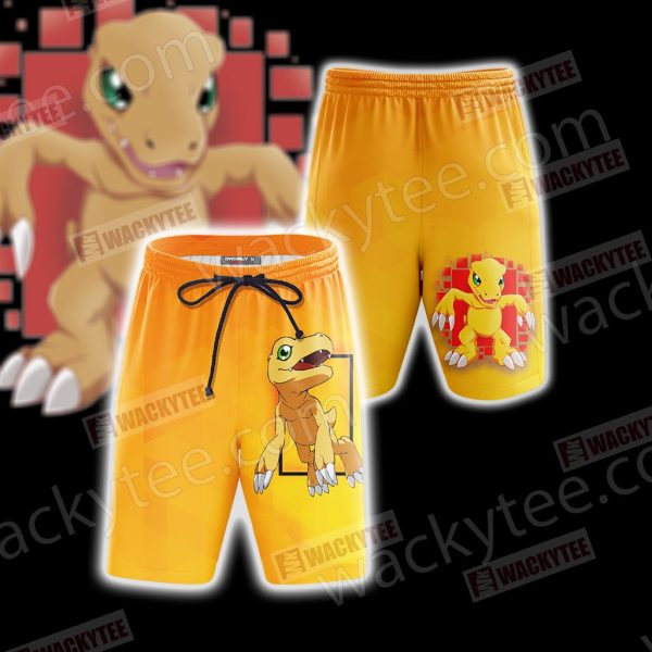 Digimon - Greymon Unisex Beach Shorts