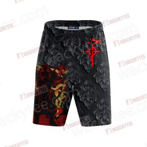 Fullmetal Alchemist: Brotherhood - Alphonse Elric Unisex 3D Beach Shorts