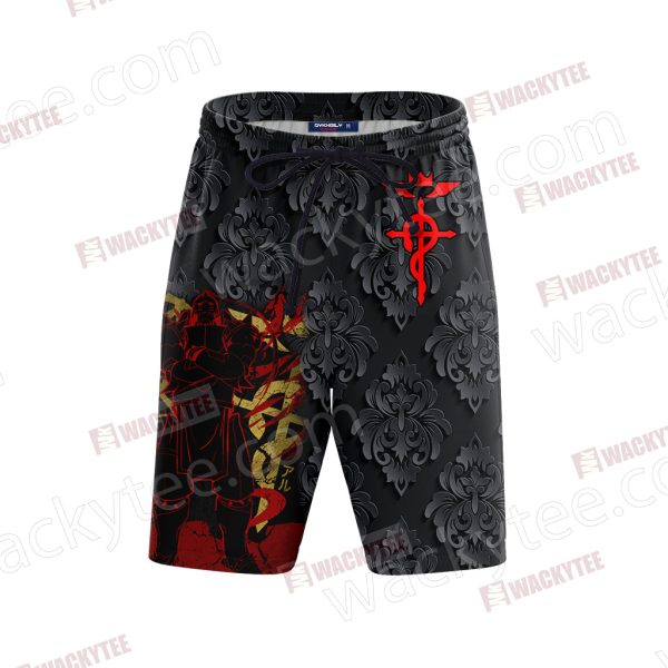 Fullmetal Alchemist: Brotherhood - Alphonse Elric Unisex 3D Beach Shorts