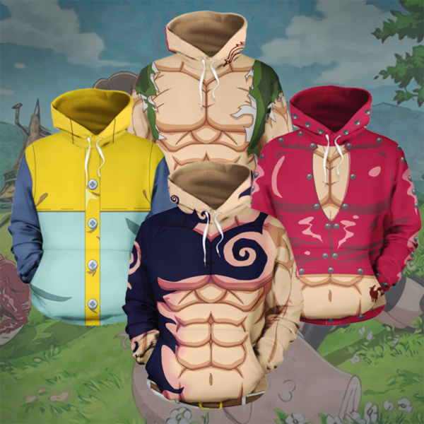 The Seven Deadly Sins Ban Cosplay 3D Hoodie