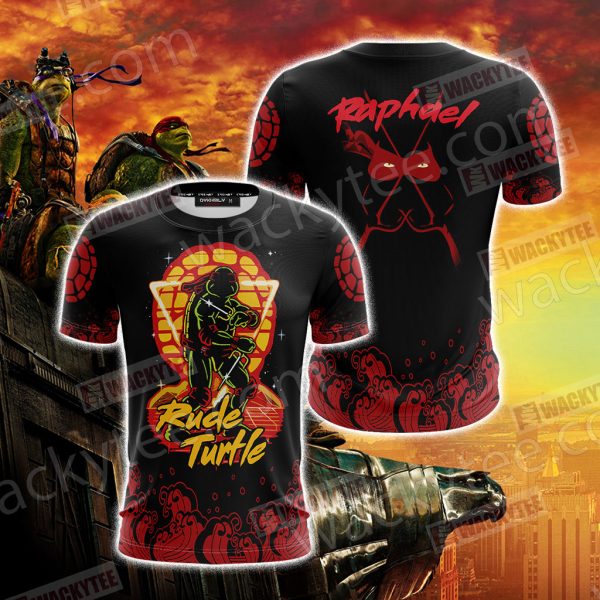 Teenage Mutant Ninja Turtles - Raphael Rude Turtle Unisex 3D T-shirt