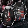 Spider-Man and Venom Unisex 3D Hoodie