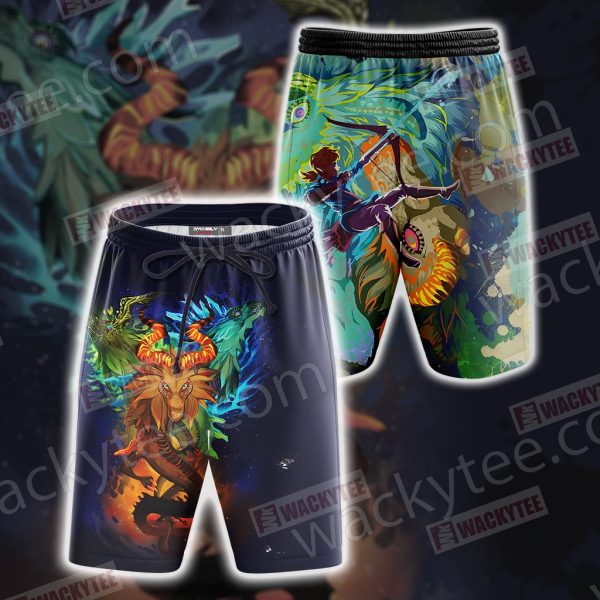 The Legend of Zelda - Naydra, Dinraal and Farosh Beach Shorts