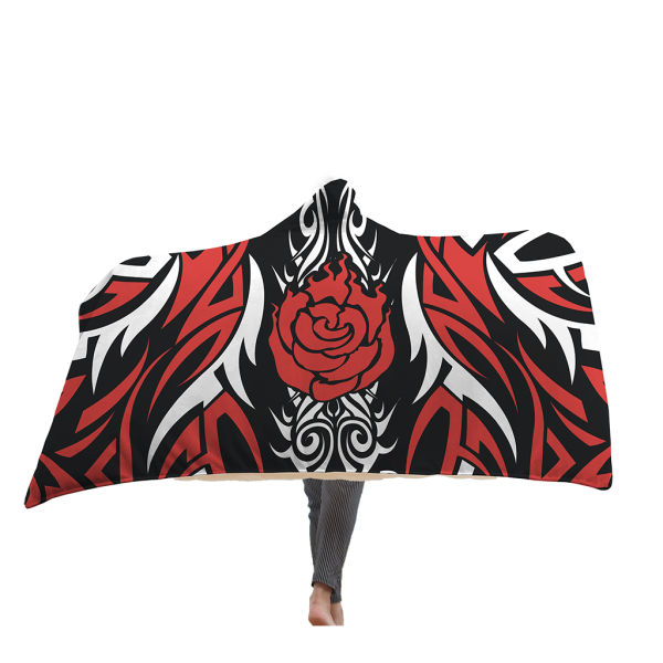 RWBY Ruby Rose Symbol Hooded Blanket