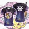 Digimon Hikari And Nyaromon Unisex 3D T-shirt