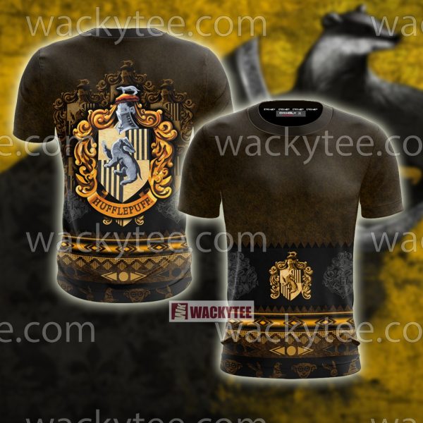 Loyal Like A Hufflepuff Harry Potter Wacky Style Unisex 3D T-shirt