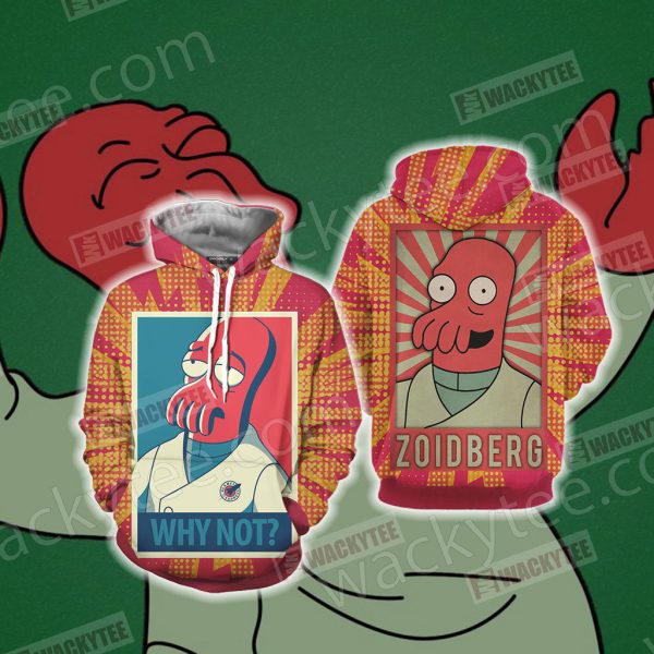 Futurama why not Zoidberg Unisex 3D Hoodie