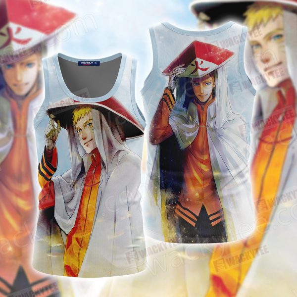 Naruto - Uzumaki Hokage Unisex 3D Tank Top