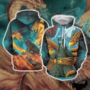 Godzilla King Of The Monsters New Look Unisex 3D Hoodie