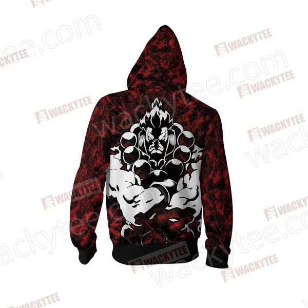 Street Fighter Akuma Zip Up Hoodie