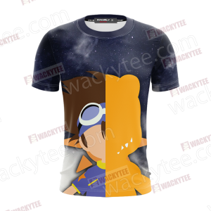 Digimon Yagami Taichi And Agumon Minimalist Unisex 3D T-shirt