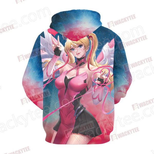 Overwatch Pink Mercy 3D Hoodie