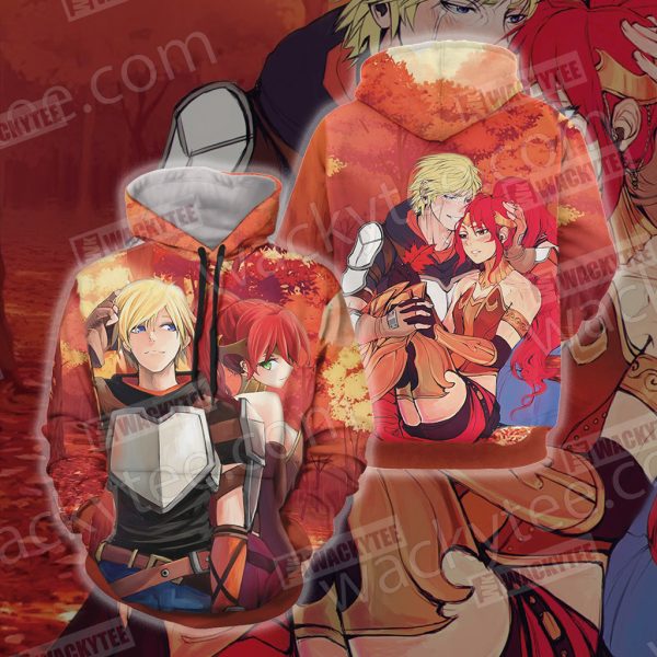 RWBY Jaune and Pyrrha Unisex 3D Hoodie