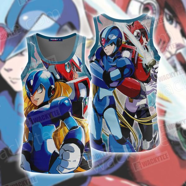 Megaman And RockMan Unisex 3D Tank Top