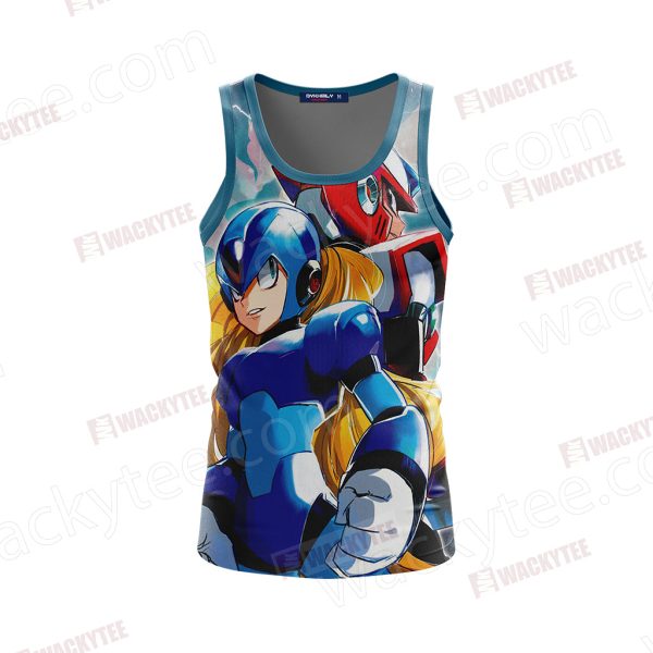 Megaman And RockMan Unisex 3D Tank Top