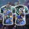 Mobile Suit Gundam Setsuna F. Seiei And The Exia Gundam 3D T-shirt