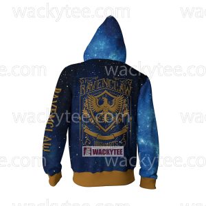 Ravenclaw House Hogwarts Harry Potter New Zip Up Hoodie