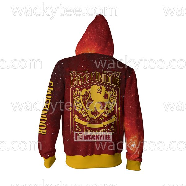 Gryffindor House Hogwarts Harry Potter New Zip Up Hoodie