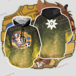 Digimon Taichi And Koromon 3D Hoodie