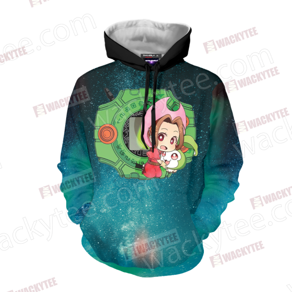 Digimon Mimi And Tanemon Unisex 3D Hoodie