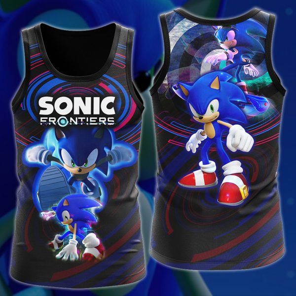 Sonic Frontier Video Game 3D All Over Printed T-shirt Tank Top Zip Hoodie Pullover Hoodie Hawaiian Shirt Beach Shorts Jogger Tank Top S