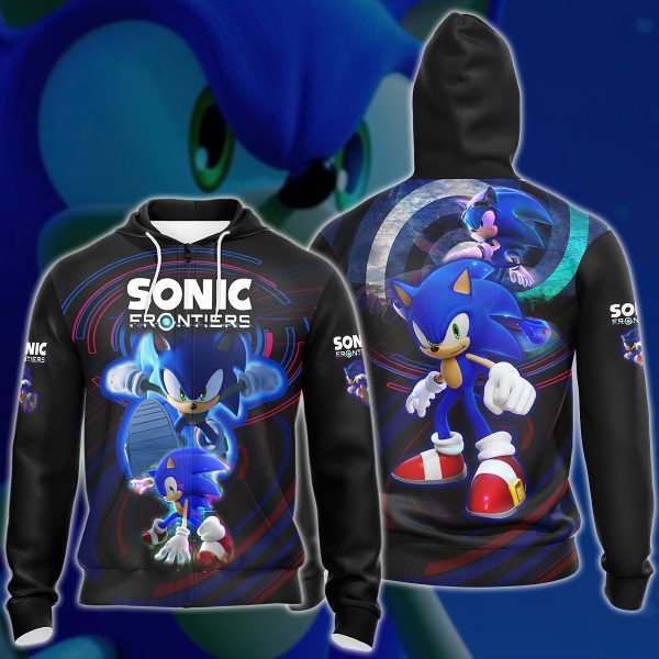 Sonic Frontier Video Game 3D All Over Printed T-shirt Tank Top Zip Hoodie Pullover Hoodie Hawaiian Shirt Beach Shorts Jogger Zip Hoodie S