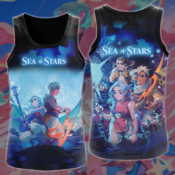 Sea of Stars Video Game 3D All Over Printed T-shirt Tank Top Zip Hoodie Pullover Hoodie Hawaiian Shirt Beach Shorts Joggers Tank Top S